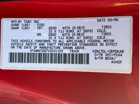 Used 1997 Toyota Tacoma 4x4 Xtracab V6 image 32