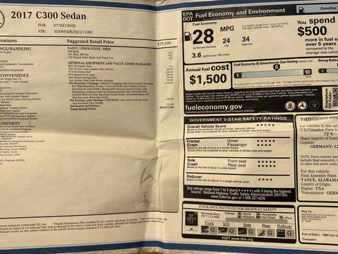 Used 2017 Mercedes-Benz C 300 Sedan image 17