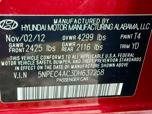 Used 2013 Hyundai Sonata Limited w/ Premium Pkg image 17