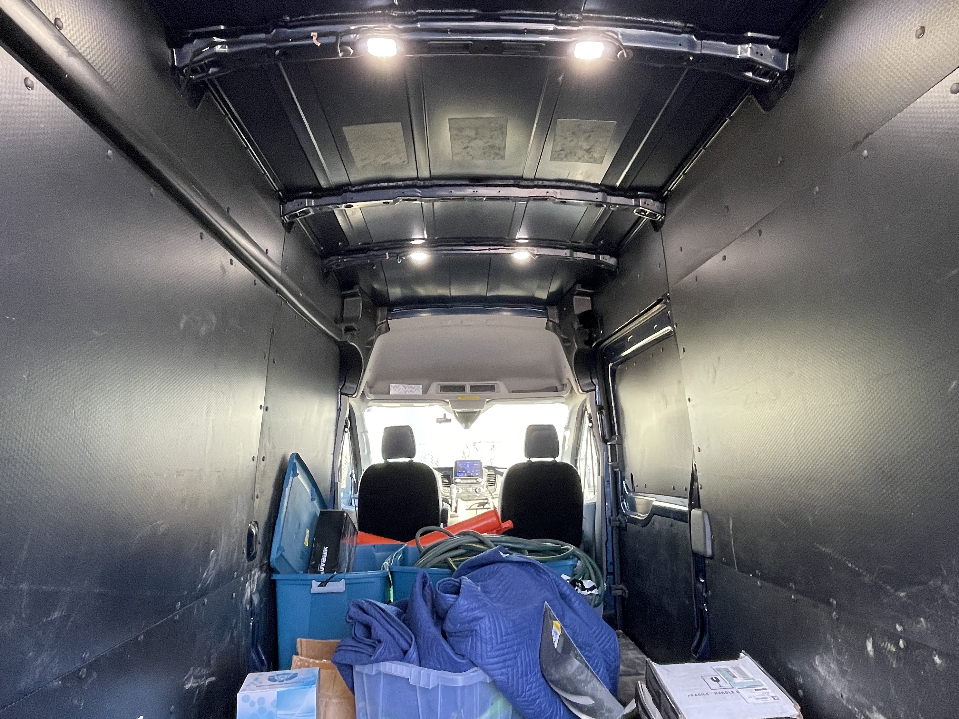 Used 2020 Ford Transit 350 148 High Roof Extended DRW w/ Load Area Protection Package RWD image 8