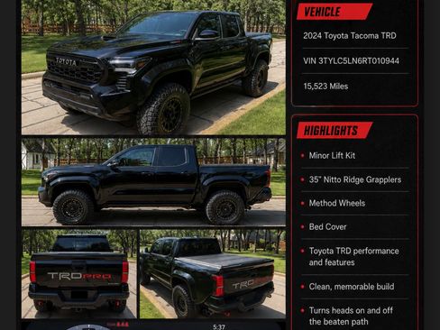 Used 2024 Toyota Tacoma TRD Pro AWD/4WD image 5