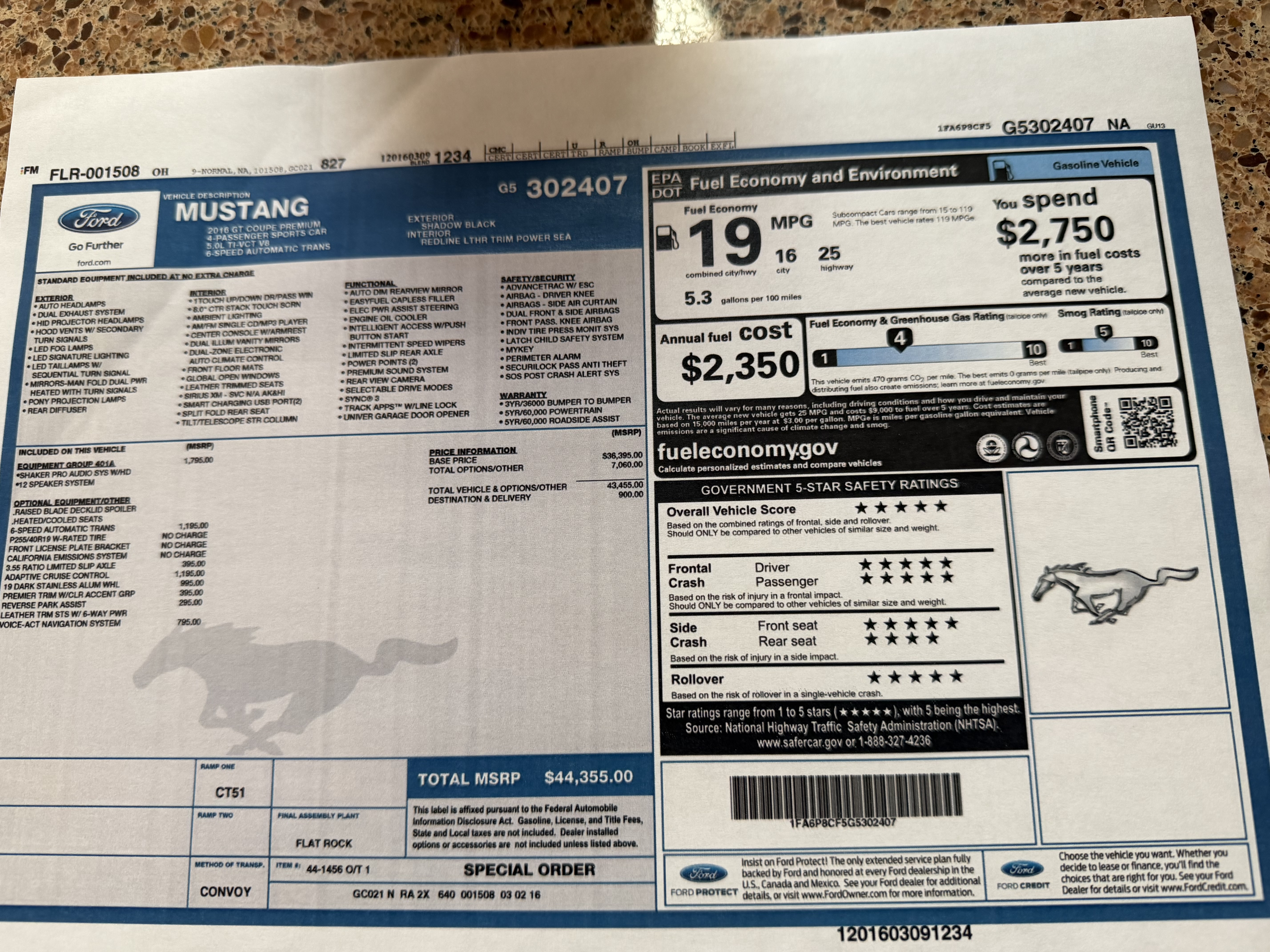 Used 2016 Ford Mustang GT Premium w/ Equipment Group 401A RWD image 20