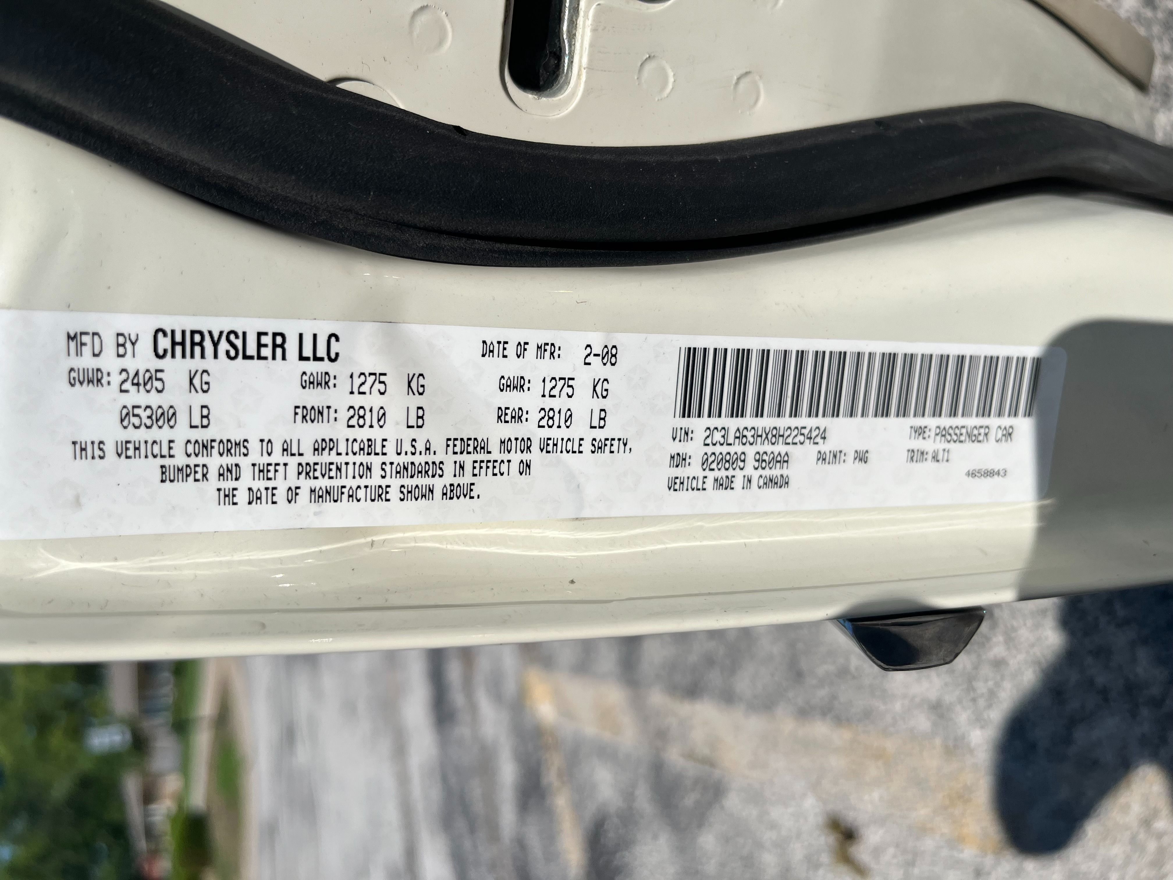 Used 2008 Chrysler 300 C RWD image 11