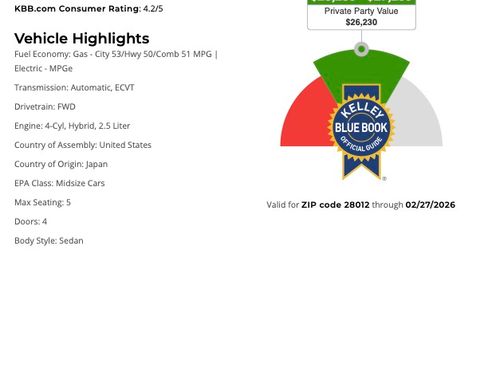 Used 2025 Toyota Camry LE w/ Convenience Package image 2