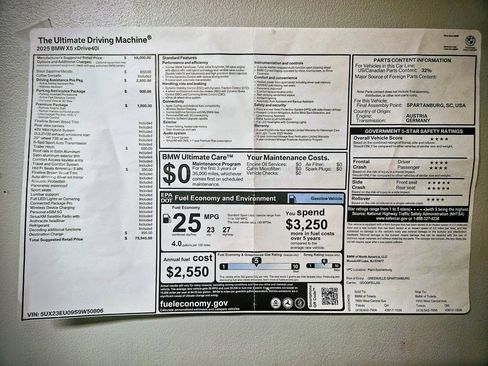 Used 2025 BMW X5 xDrive40i image 9