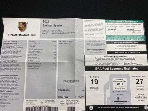 Used 2011 Porsche Boxster Spyder RWD image 15