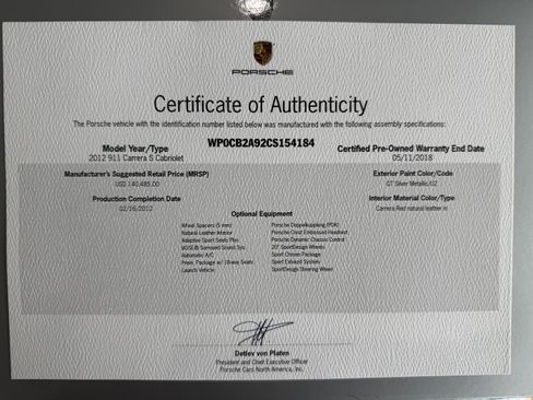 Used 2012 Porsche 911 Carrera S image 18