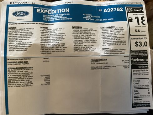 Used 2024 Ford Expedition Limited AWD/4WD image 15