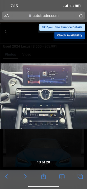 Used 2024 Lexus IS 500 w/ Special Appearance Package RWD image 10