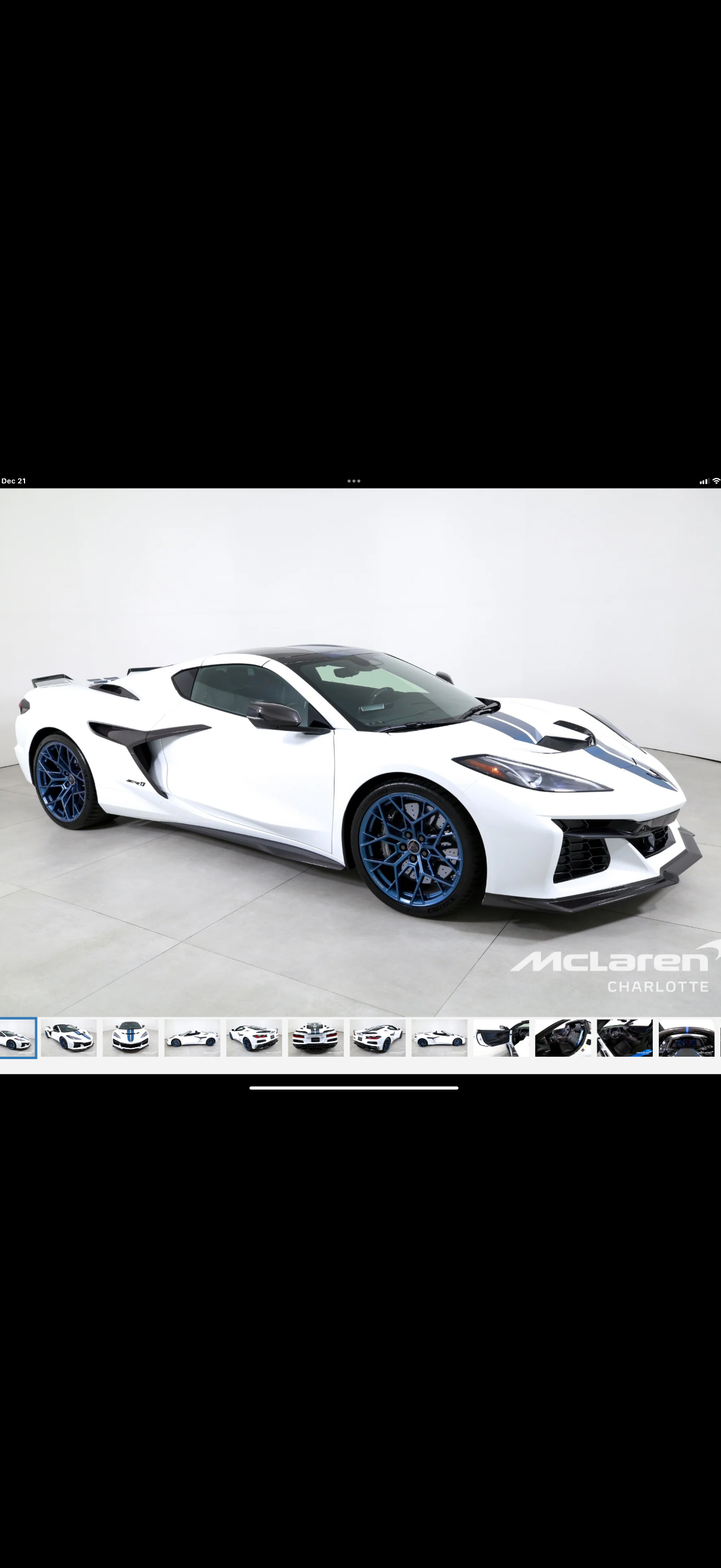 Used 2025 Chevrolet Corvette ZR1 w/ Stealth Interior Trim Package RWD image 1