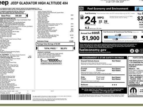 Used 2021 Jeep Gladiator Overland image 6