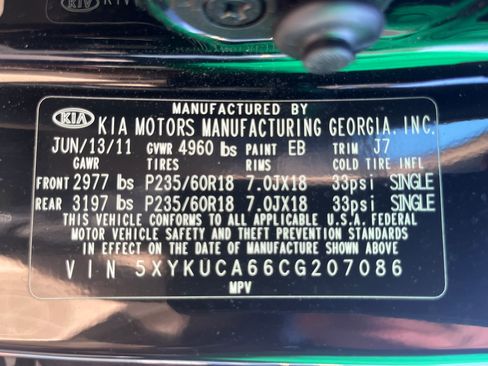 Used 2012 Kia Sorento EX AWD/4WD image 27