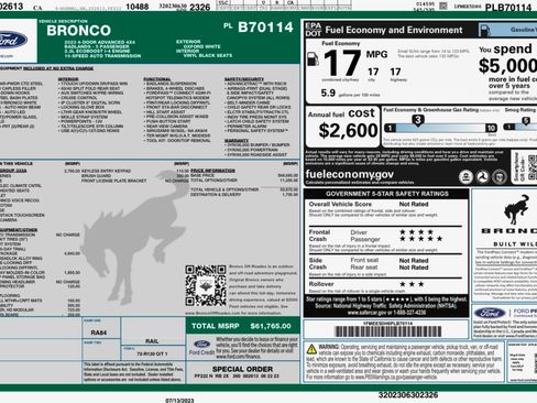 Used 2023 Ford Bronco Badlands w/ Sasquatch Package image 30