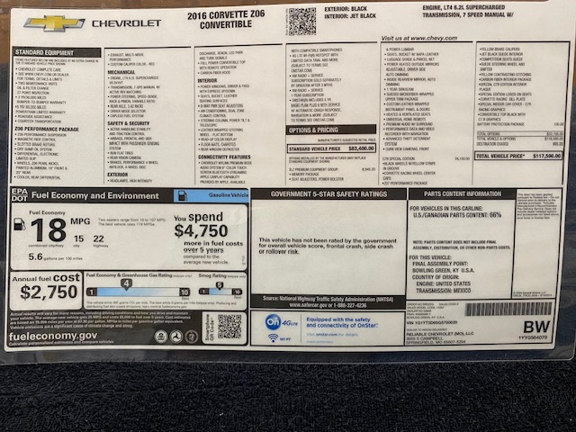 Used 2016 Chevrolet Corvette Z06 w/ C7.r Special Edition RWD image 24