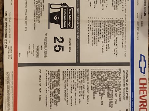 Used 1994 Chevrolet Impala SS image 10