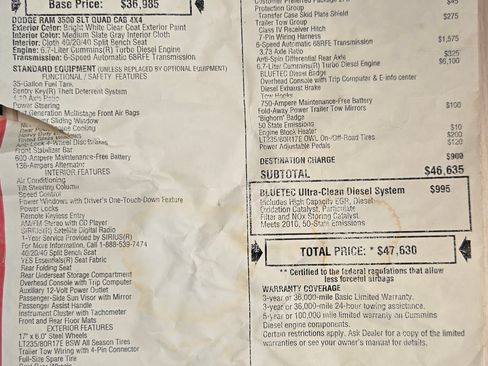 Used 2008 Dodge Ram 3500 Truck SLT w/ Trailer Tow Group image 12