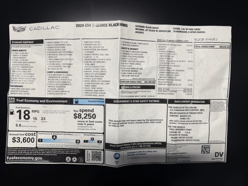 Used 2024 Cadillac CT4 V Blackwing w/ Impact Edition RWD image 28