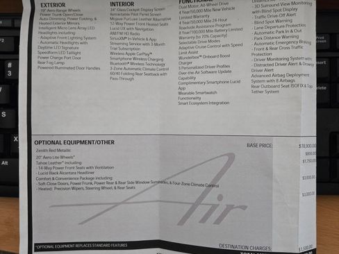 Used 2025 Lucid Air Touring image 12