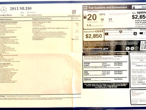 Used 2013 Mercedes-Benz ML 350 2WD image 25