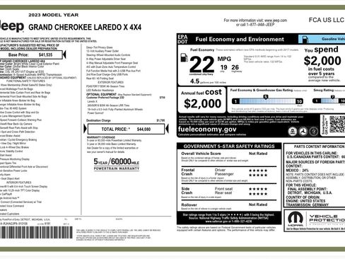 Used 2023 Jeep Grand Cherokee Laredo X AWD/4WD image 12