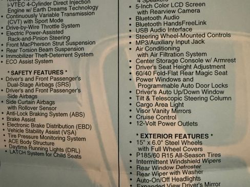 Used 2015 Honda Fit LX image 25