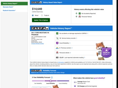 Used 2011 Ford Mustang Coupe w/ 101A Rapid Spec Order Code image 18