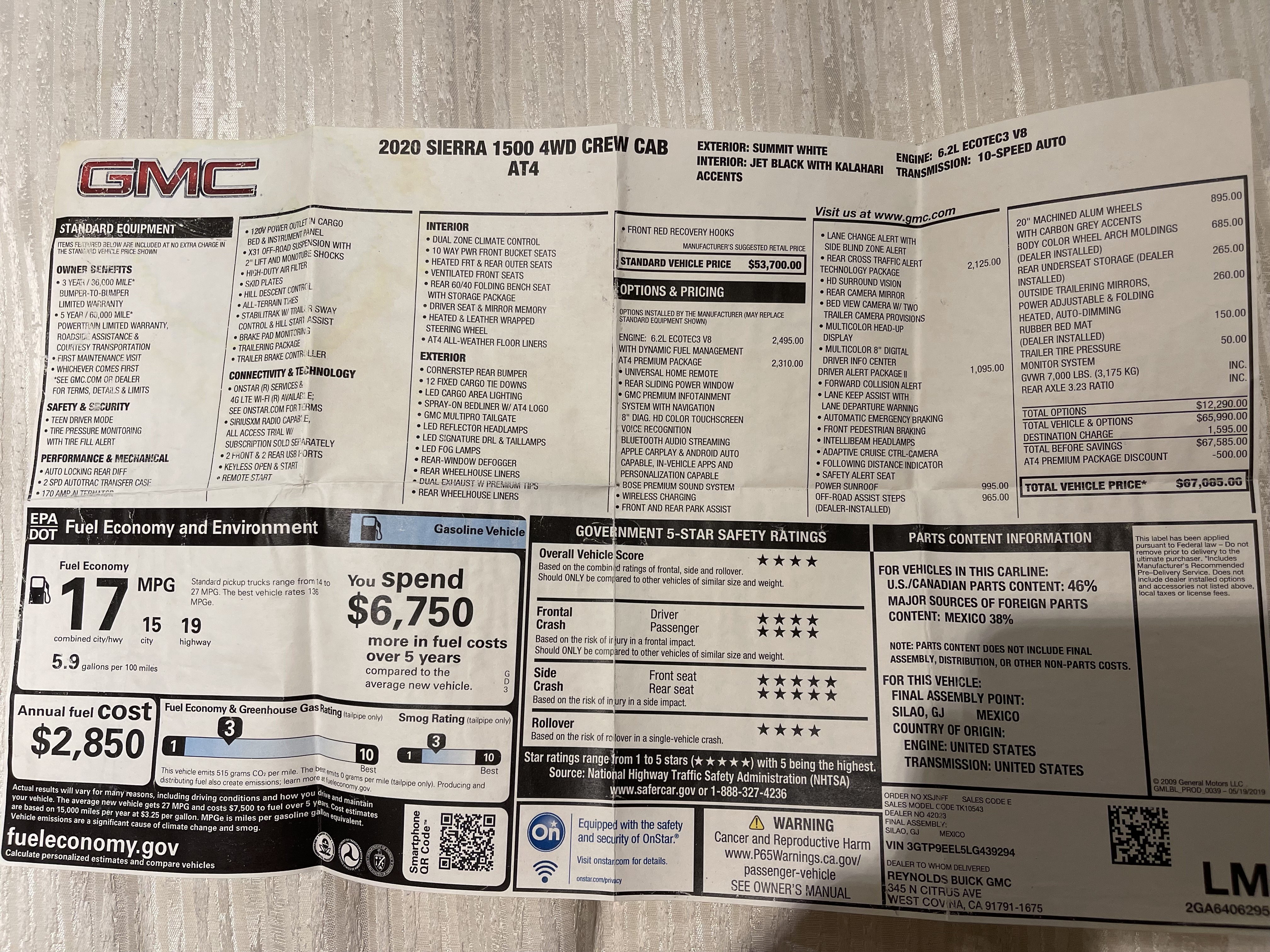 Used 2020 GMC Sierra 1500 AT4 w/ AT4 Premium Package AWD/4WD image 25