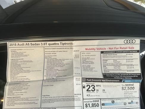 Used 2018 Audi A6 3.0T Premium Plus w/ Premium Plus Package image 14