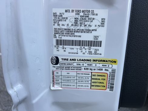 Used 2012 Ford F150 XLT w/ XLT Chrome Pkg image 29