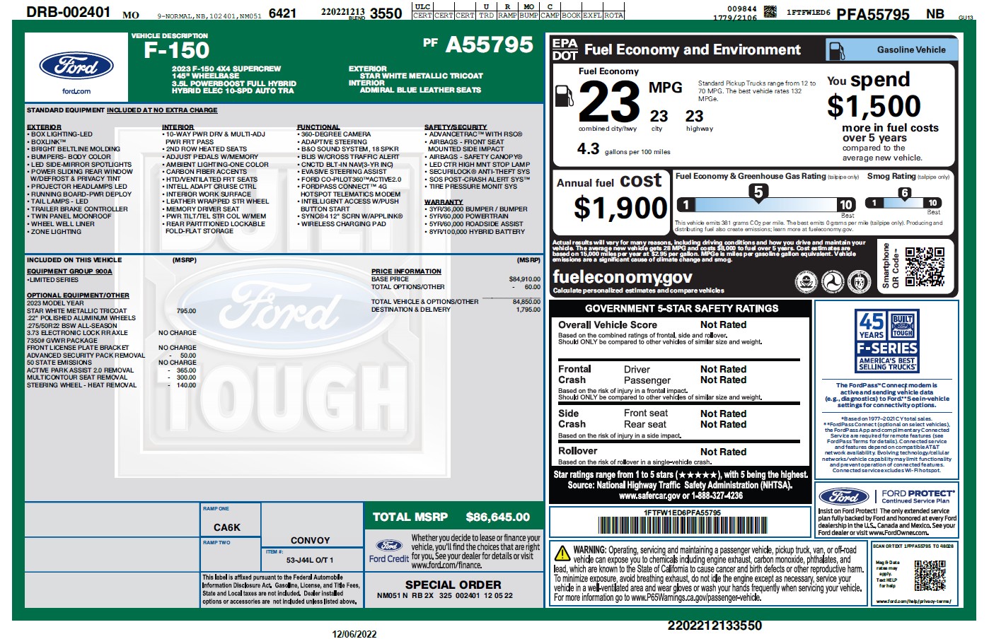 Used 2023 Ford F150 Limited AWD/4WD image 31