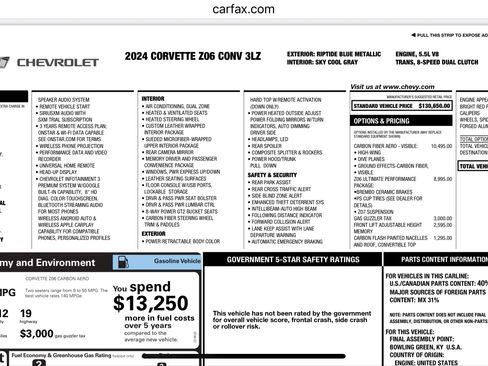Used 2024 Chevrolet Corvette Z06 w/ Z07 Performance Package RWD image 32