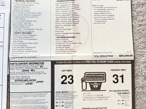 Used 2005 Acura RSX Type-S image 16