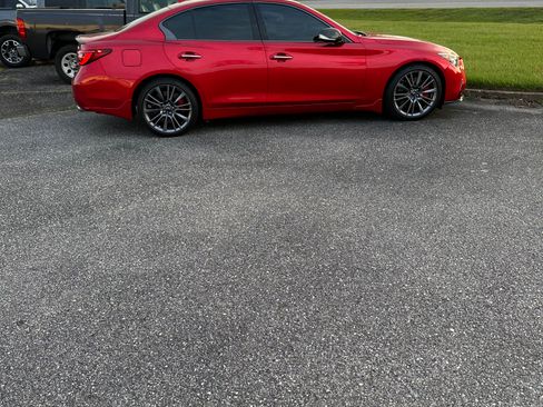 Used 2024 INFINITI Q50 Red Sport 400 w/ Carbon Fiber Package RWD image 2