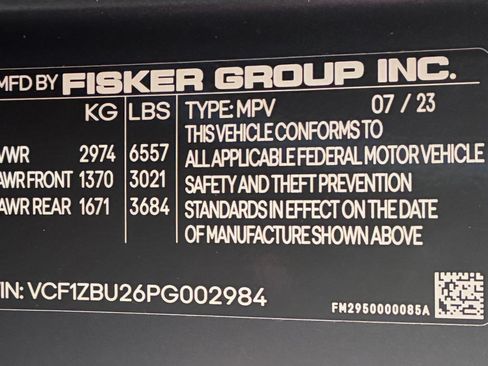 Used 2023 Fisker Ocean One AWD/4WD image 22