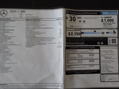 Used 2024 Mercedes-Benz C 300 Sedan image 13