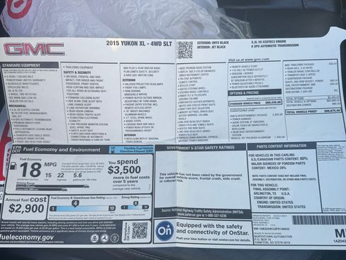 Used 2015 GMC Yukon XL SLT w/ Open Road Package image 12