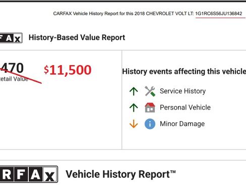Used 2018 Chevrolet Volt LT w/ LT Driver Confidence Package image 2
