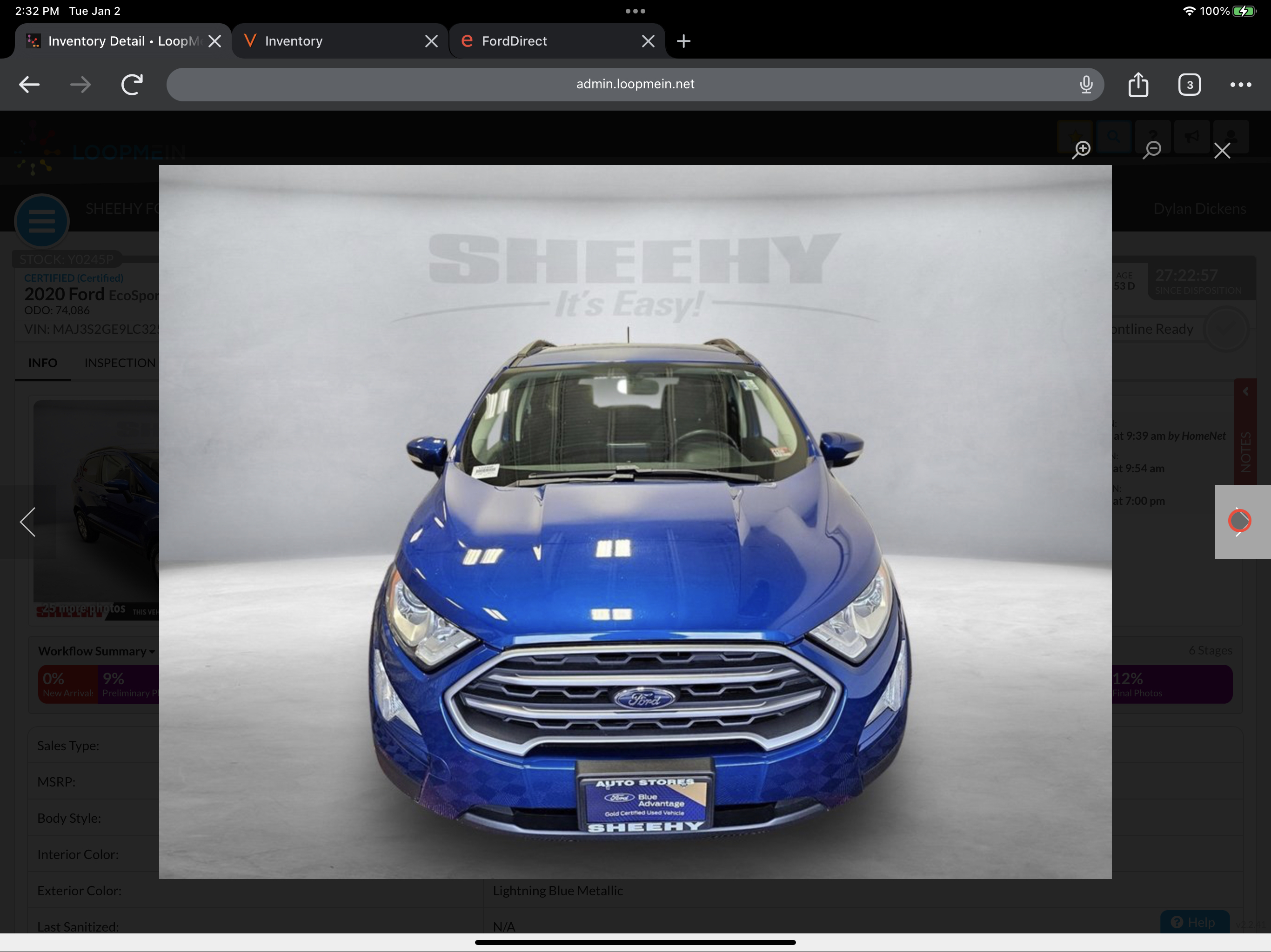 Used 2020 Ford EcoSport SE FWD image 4
