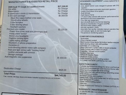 Used 2009 Audi TT 2.0T Premium Plus image 9