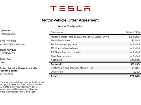 Used 2022 Tesla Model Y Performance image 2