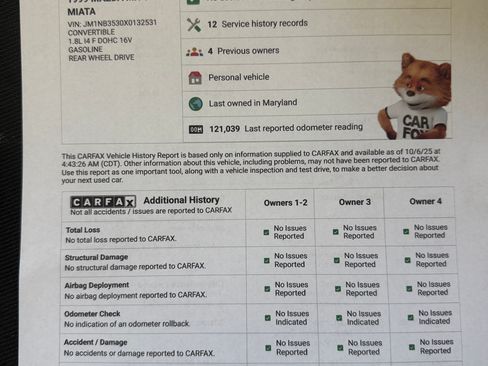 Used 1999 MAZDA MX-5 Miata image 14