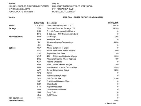 Used 2022 Dodge Challenger SRT Hellcat image 16