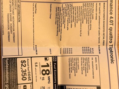 Used 2017 Audi RS 7 Performance image 29