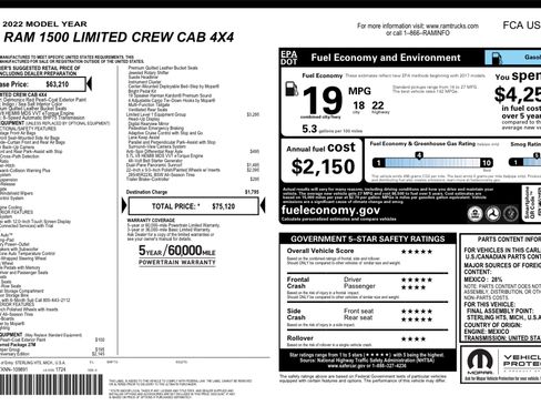 Used 2022 RAM 1500 Limited image 8