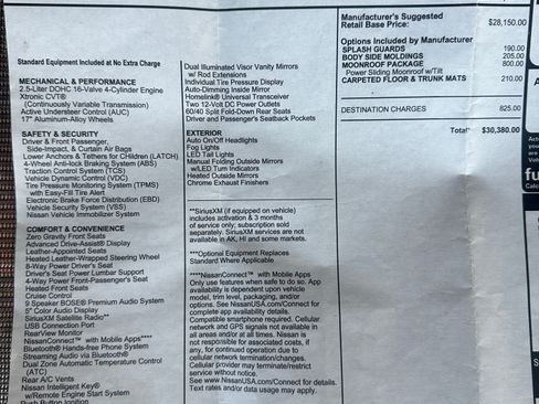 Used 2015 Nissan Altima 2.5 SL w/ Moonroof Package image 8