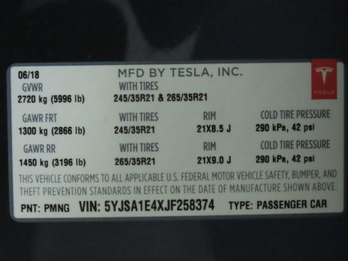 Used 2018 Tesla Model S P100D image 11