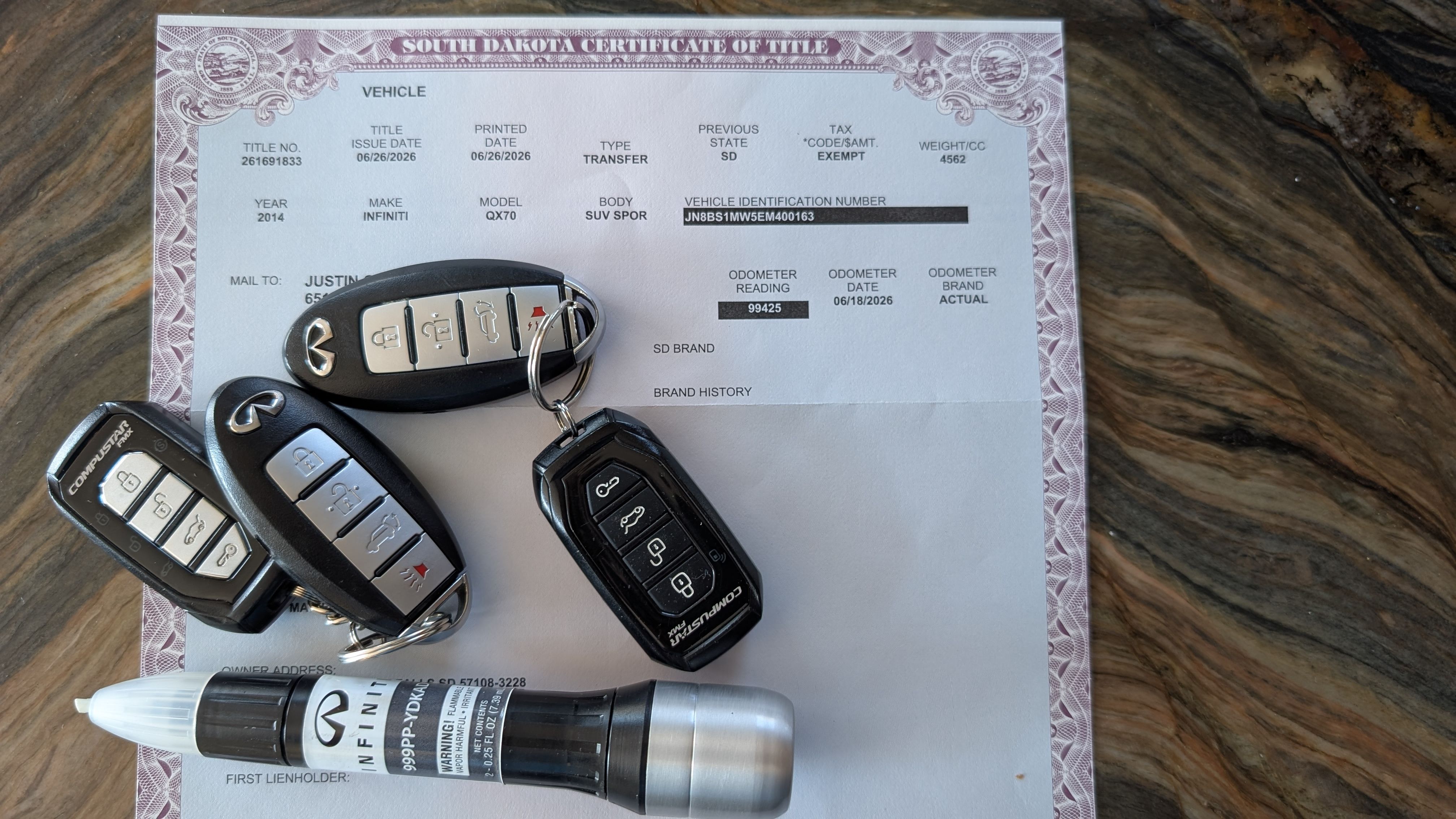 Used 2014 INFINITI QX70 AWD w/ Sport Technology Package image 24