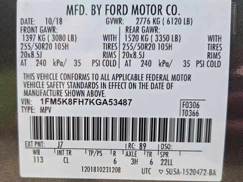 Used 2019 Ford Explorer Limited w/ Ford Safe & Smart Package AWD/4WD image 25