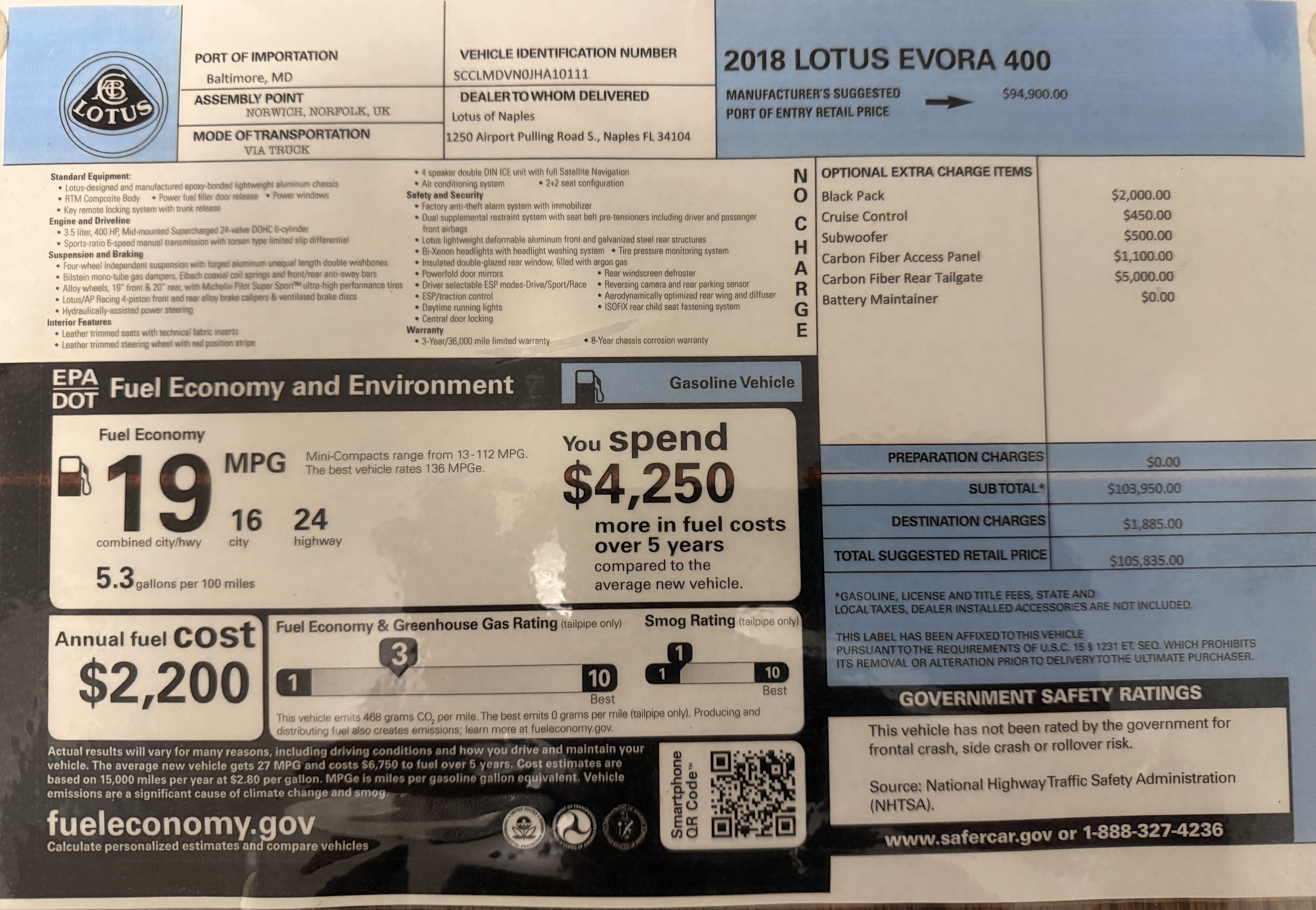 Used 2018 Lotus Evora 400 RWD image 30