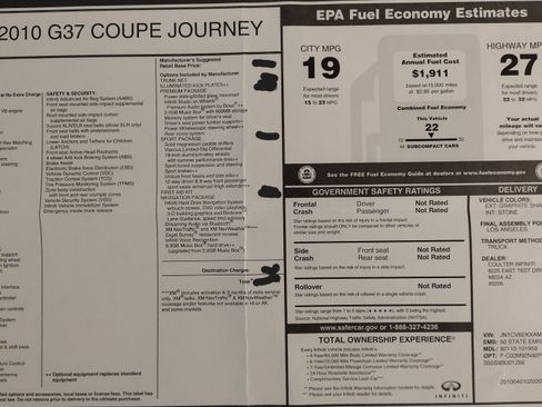 Used 2010 INFINITI G37 Journey w/ Premium Pkg image 14